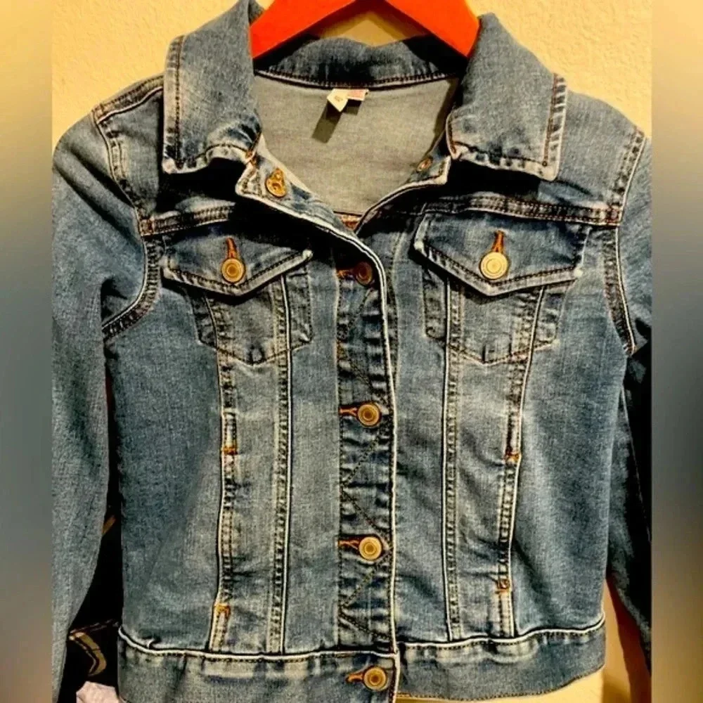 So‎ girls denim juniors jacket blue size XL